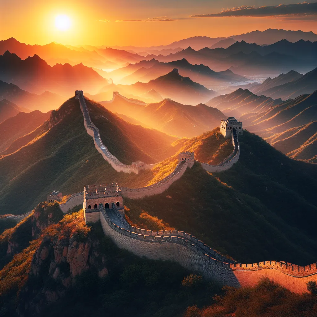 Wielki Mur Chiński: Symbol Potęgi i Obrony Cesarstwa