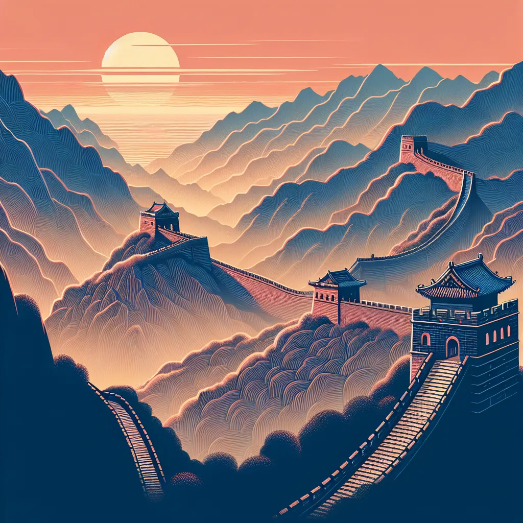 Wielki Mur jako symbol potęgi cesarskich Chin